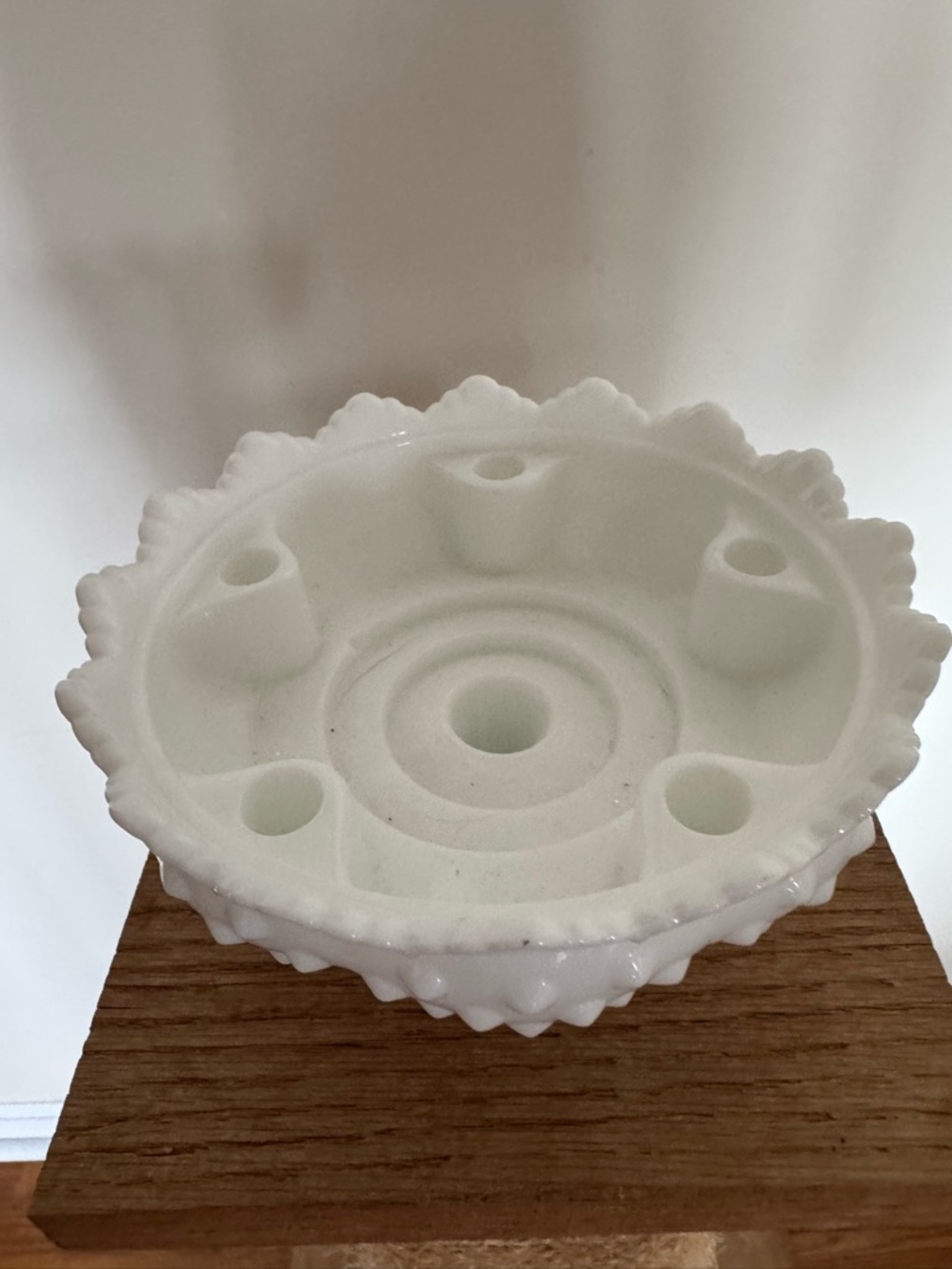 Fenton White Hobnail Milk Glass Compote - Picture 2 of 4